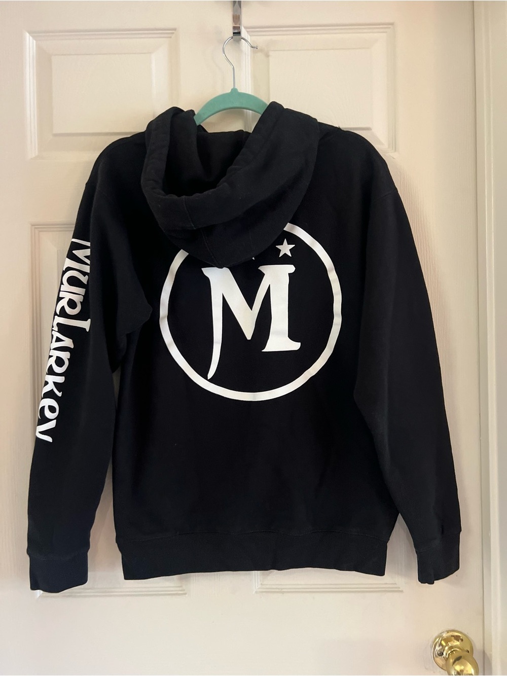 Murlarkey Logo Hoodie Independent Trading Company Black Pullover Size small - Picture 10 of 11